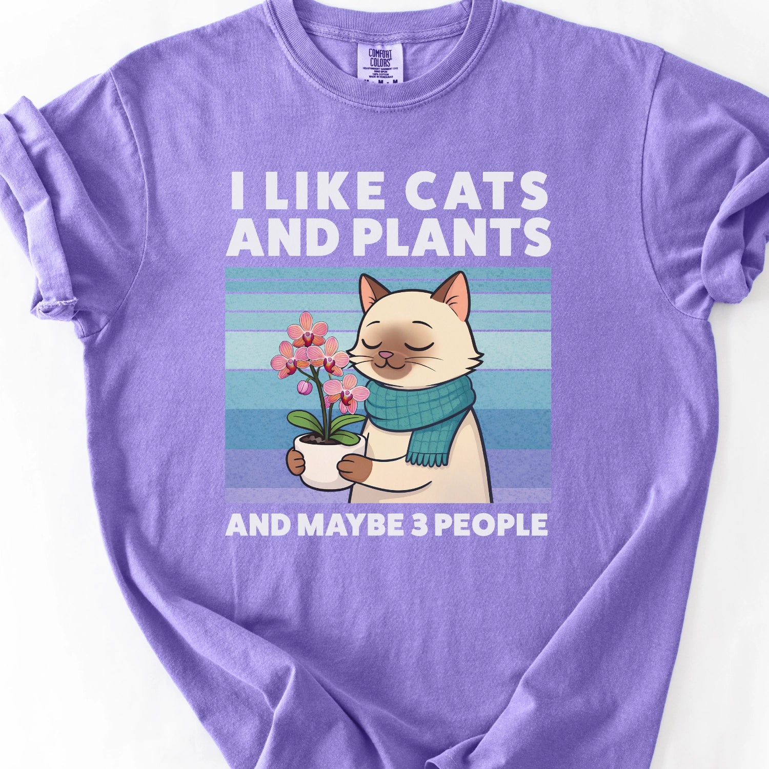 I Like Cats And Plants T-shirt