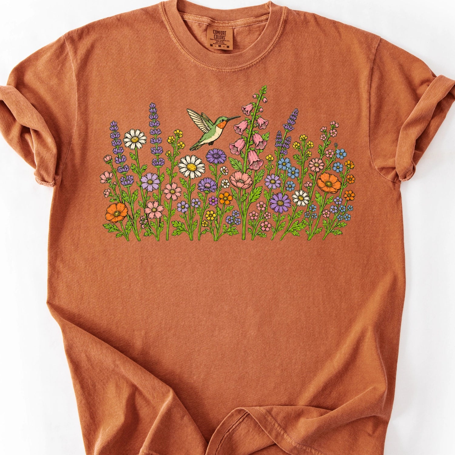 Hummingbirds & Flowers T-Shirt