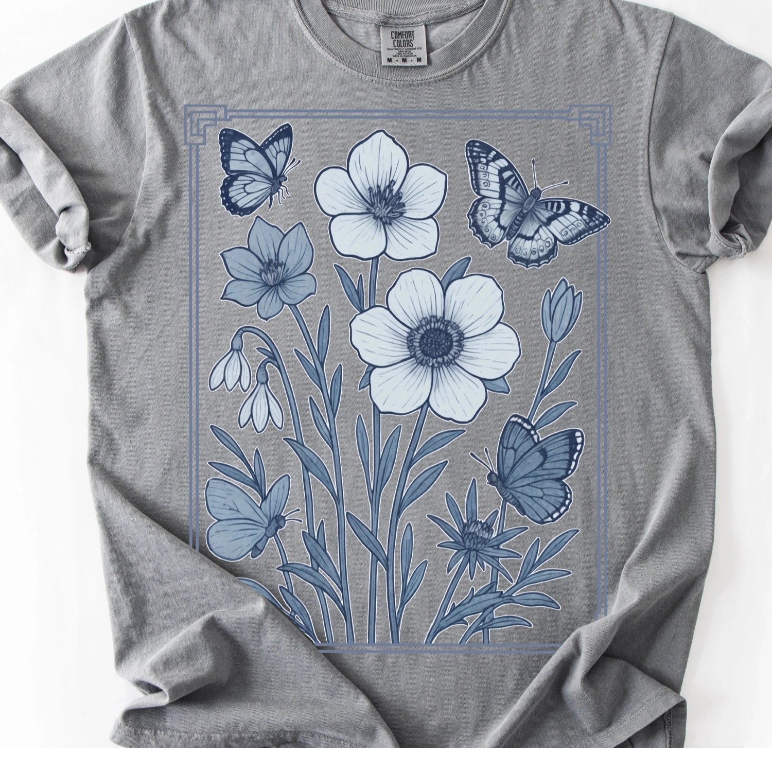 Blue Botanical T-Shirt