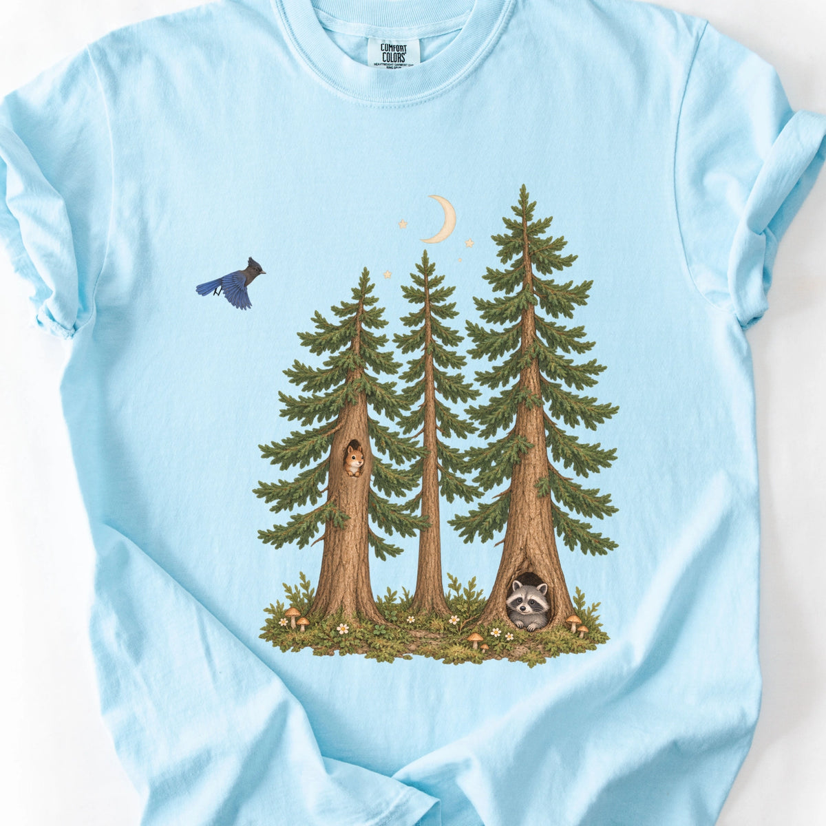Moonlit Woodland Friends T-Shirt