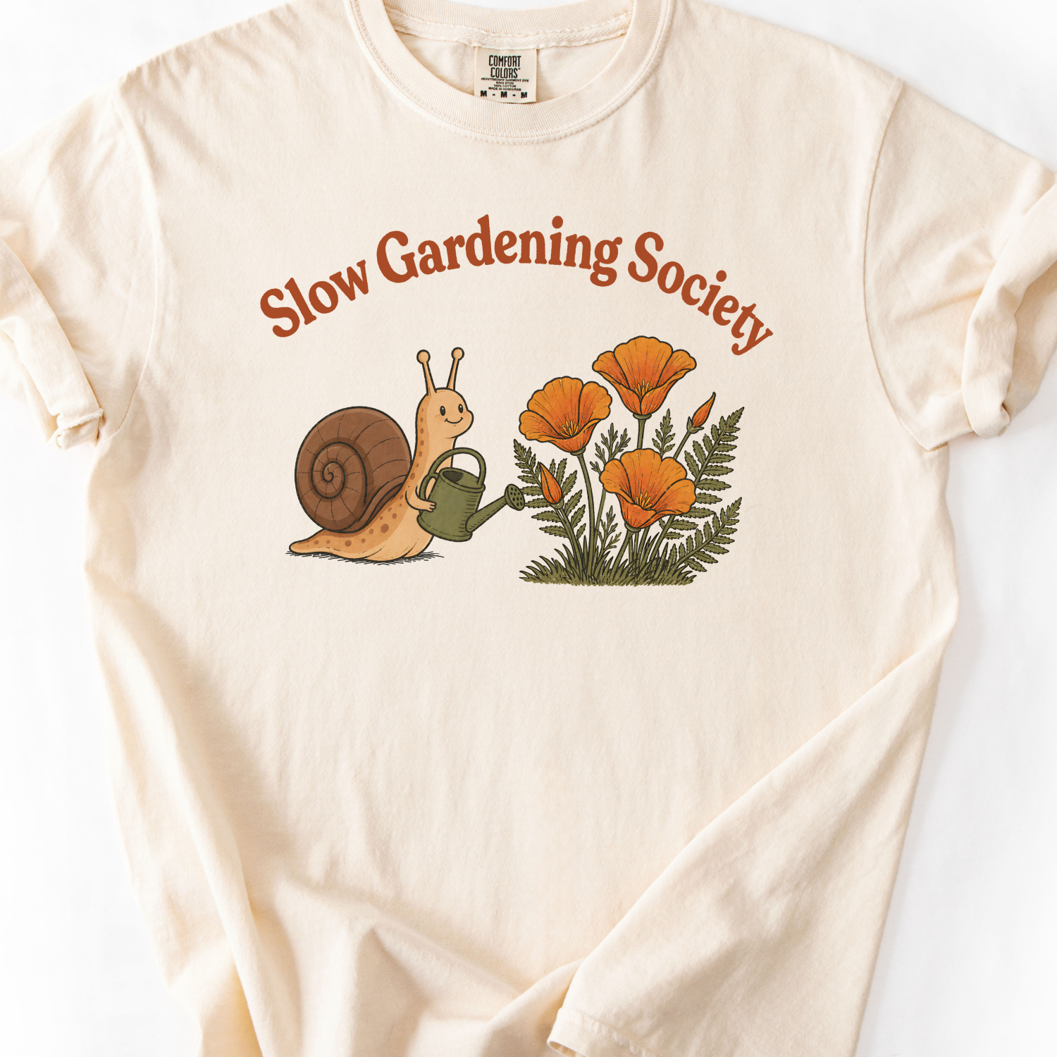 Slow Gardening Society Snail T-Shirt