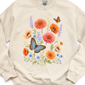 Poppies and Zinnias Sweatshirt