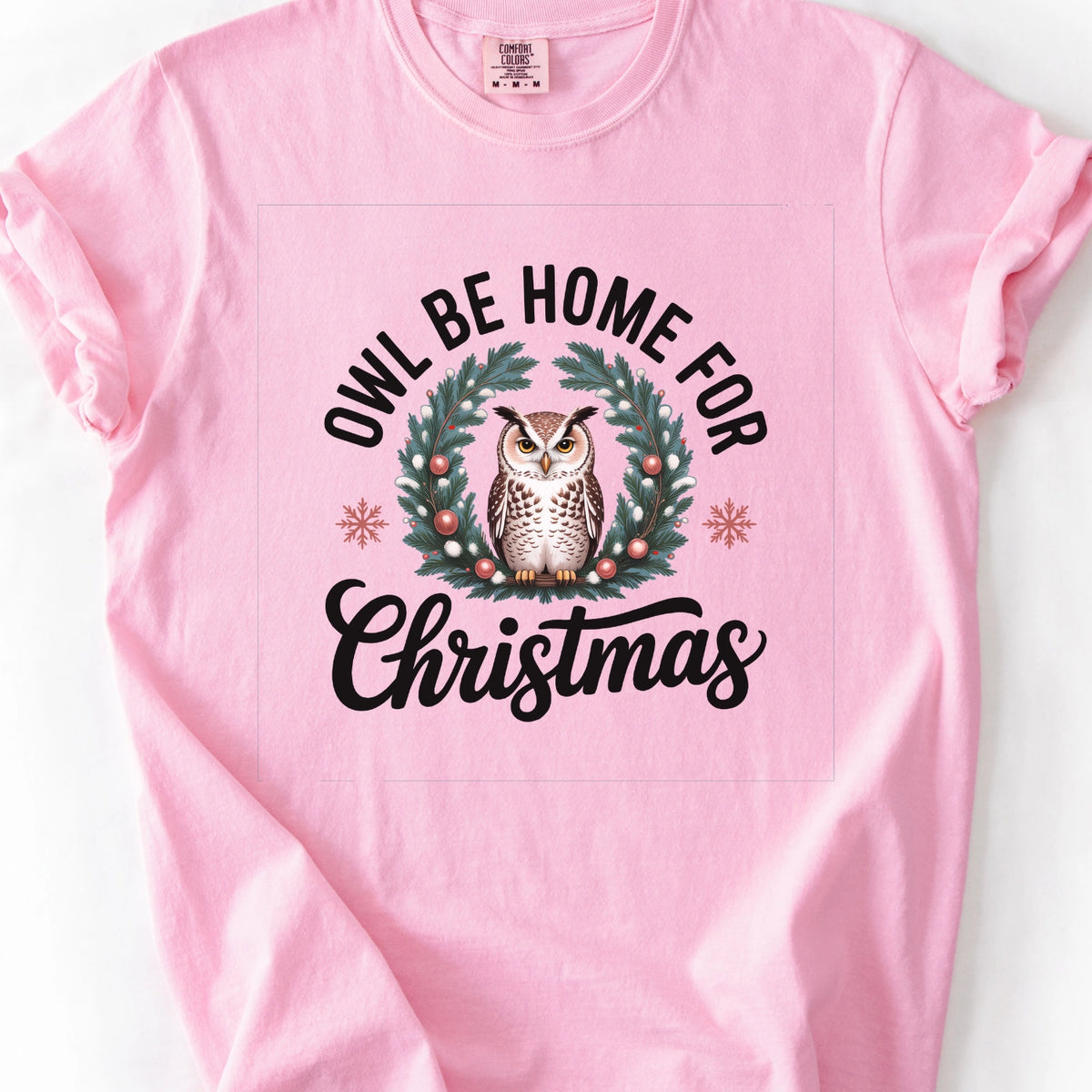 Owl Be Home for Christmas T-Shirt