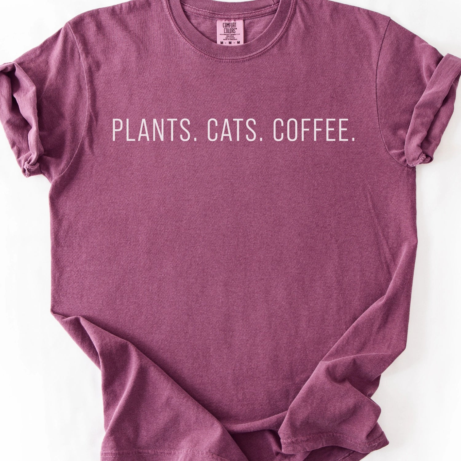 Plants Cats Coffee T-Shirt