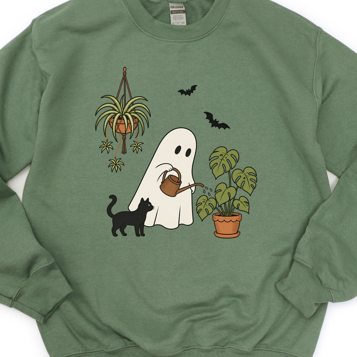 Ghost Watering a Houseplant Sweatshirt