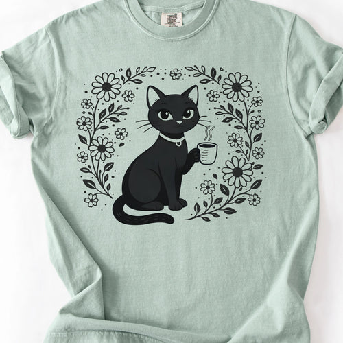 Black Cat Coffee T-shirt