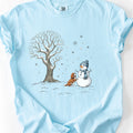 Snowman with Dog T-Shirt