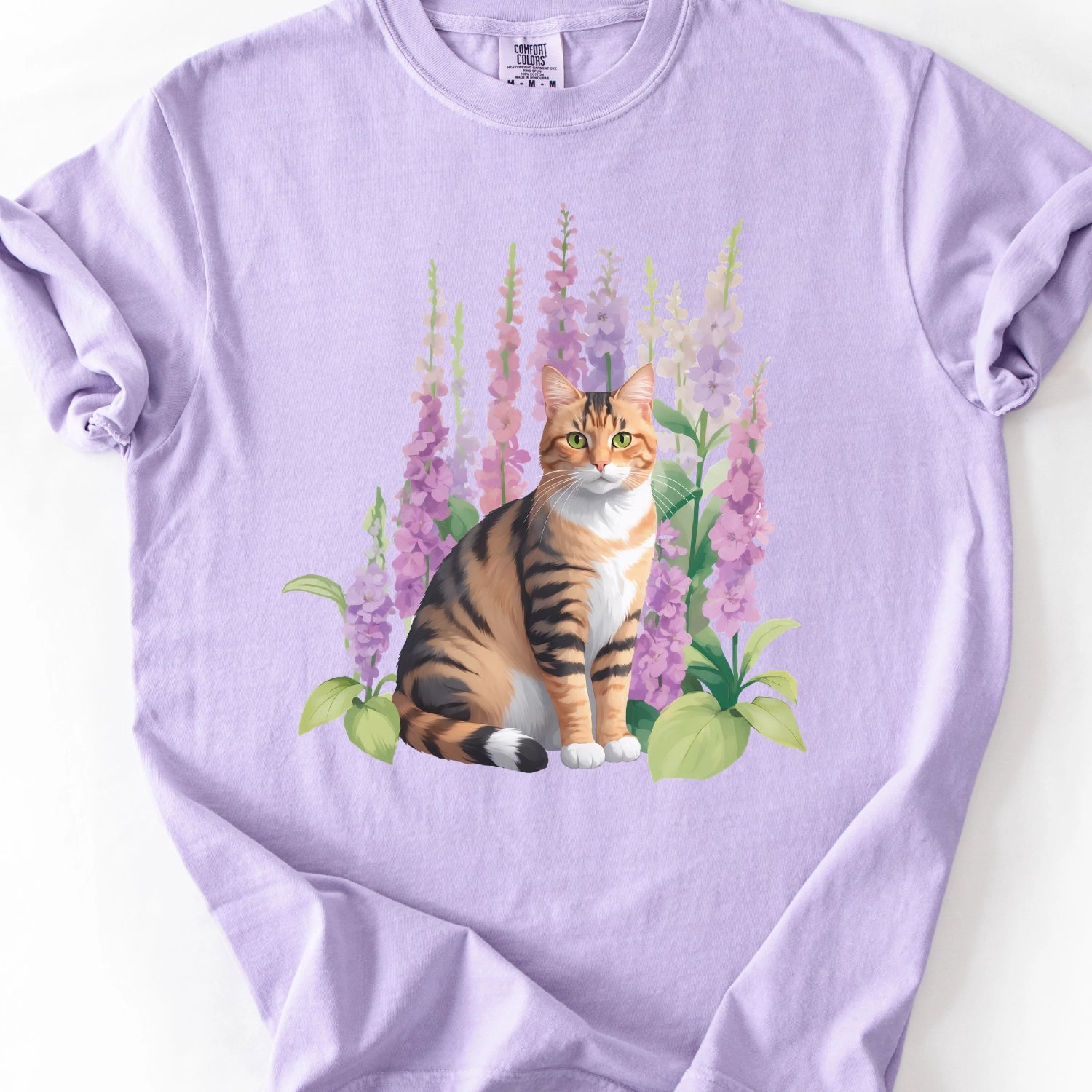 Floral Cat T-Shirt