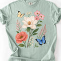 Vintage Magnolia Butterfly Garden T-shirt
