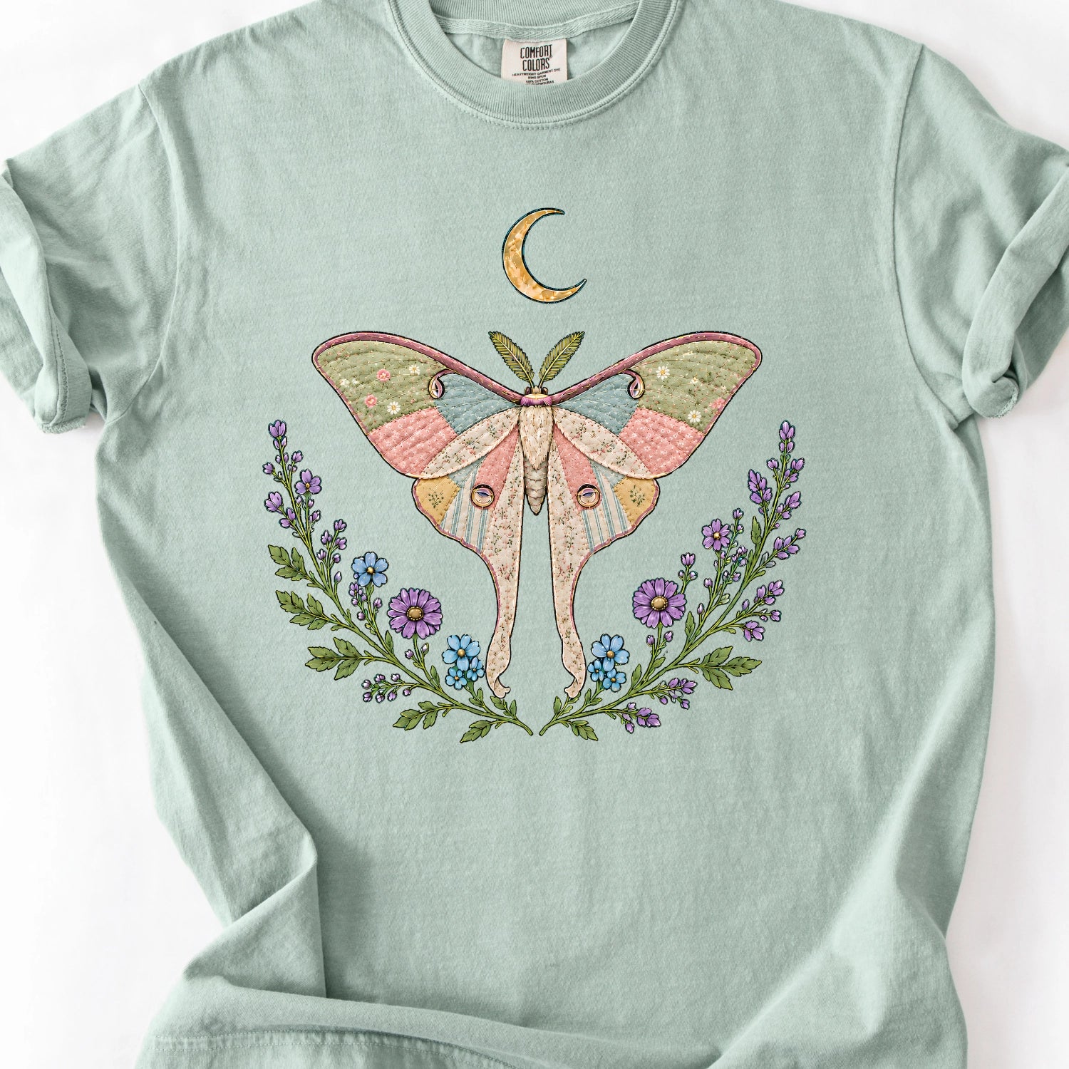 Patchwork Moth T-Shirt