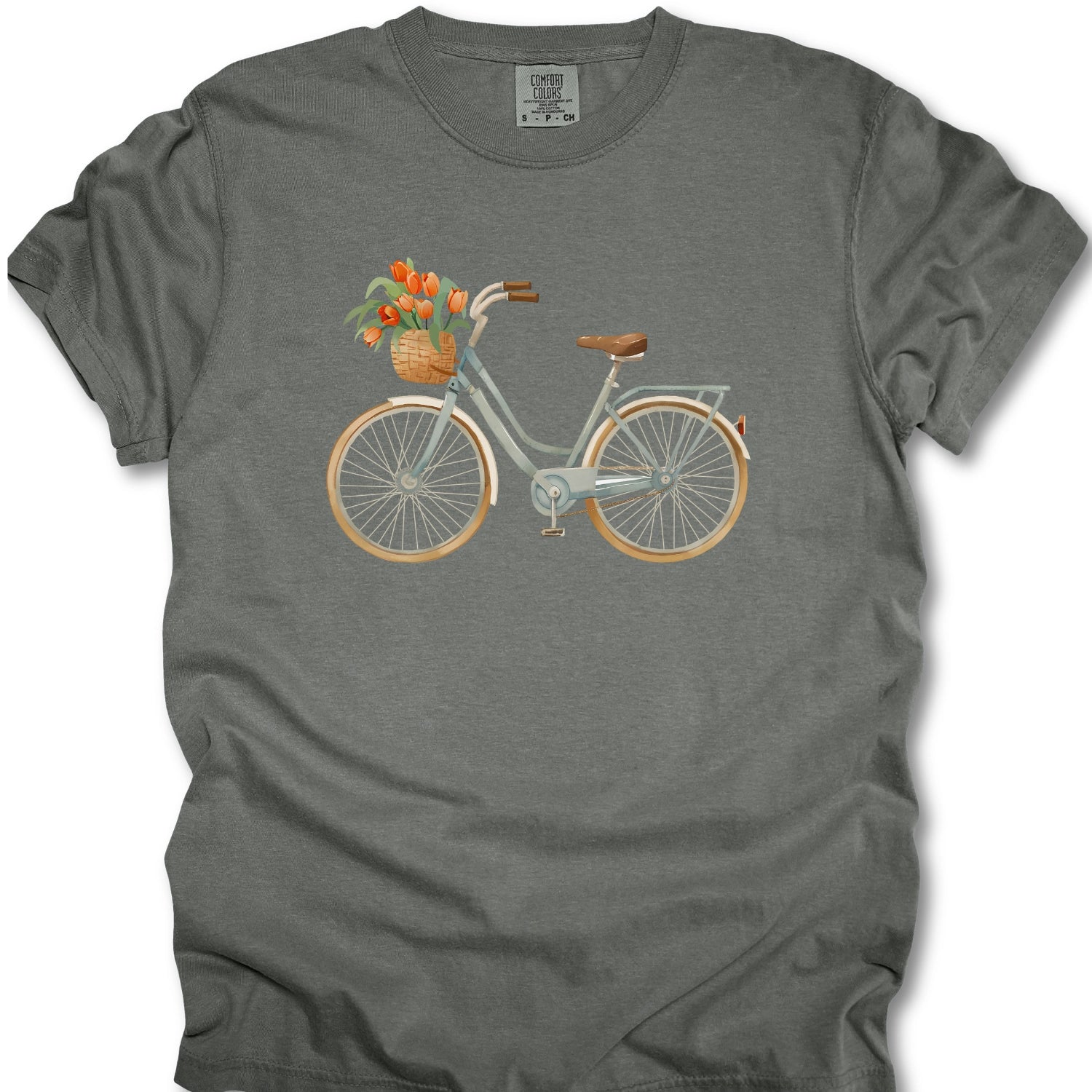 Bicycle Flower Basket T-shirt
