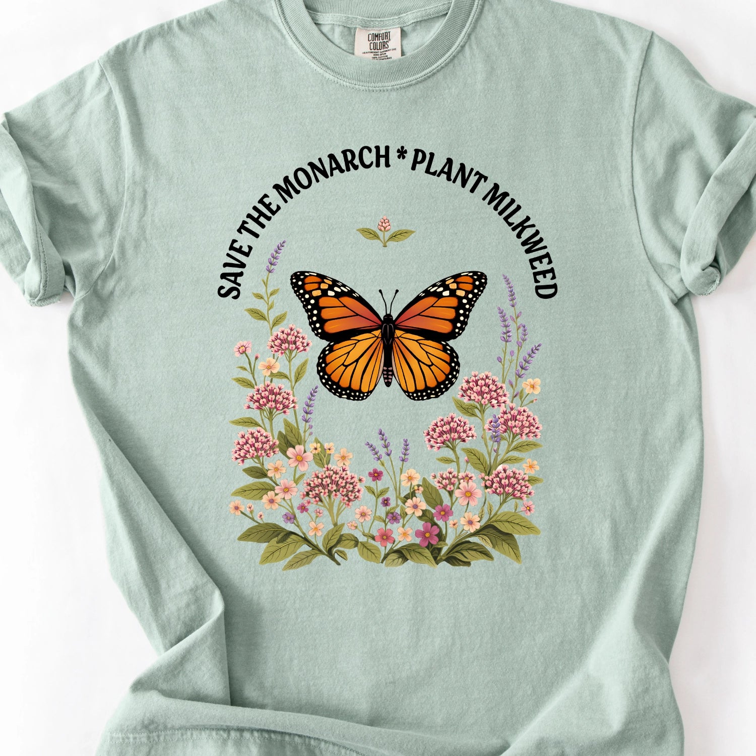 Save the Monarch Plant Milkweed T-Shirt