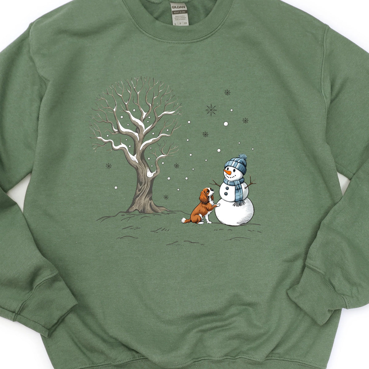 Dog & Snowman Sweatshirt