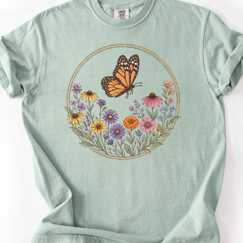 Botanical Butterfly T-Shirt