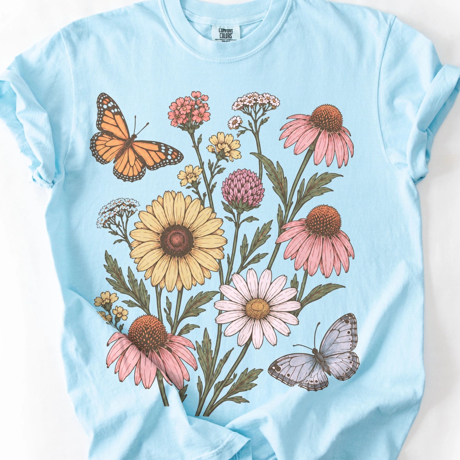 Echinacea Butterfly Garden T-Shirt