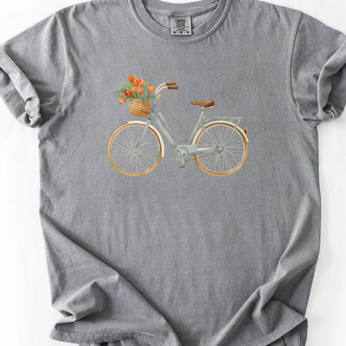 Bicycle Flower Basket T-shirt
