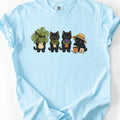 Black Plant Cats T-Shirt