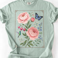 Floral Peony Butterfly Shirt