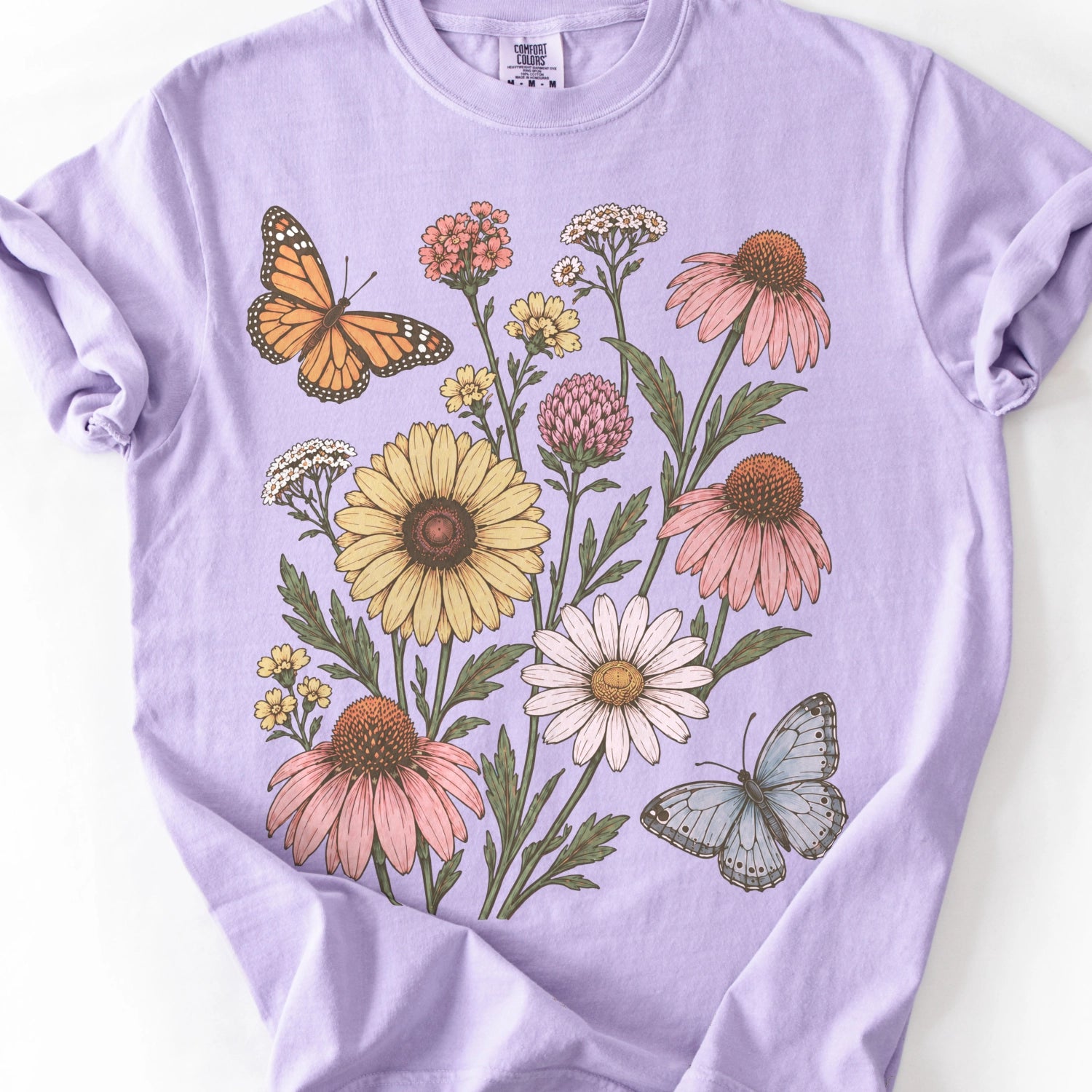 Echinacea Butterfly Garden T-Shirt