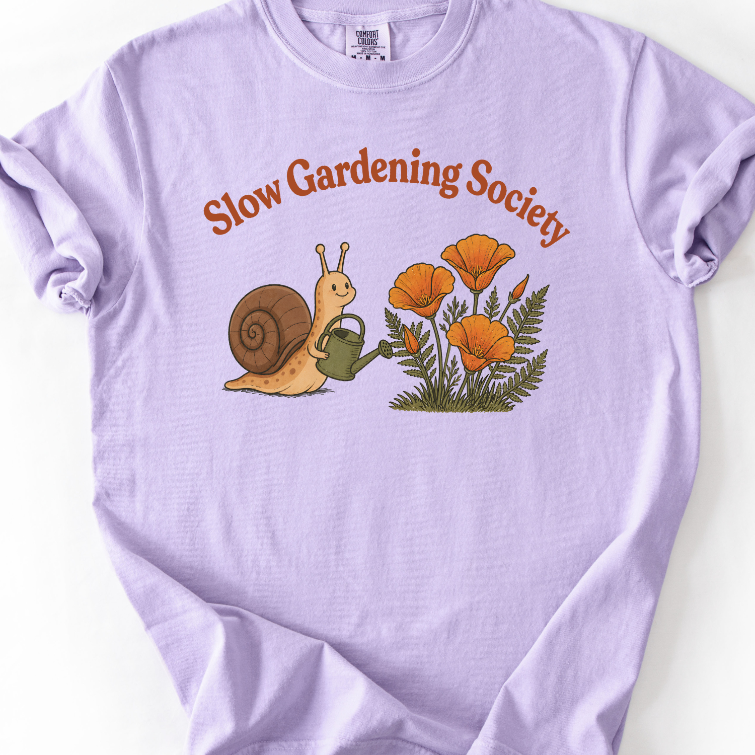 Slow Gardening Society Snail T-Shirt