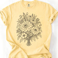 Floral Lineart Bouquet T-Shirt