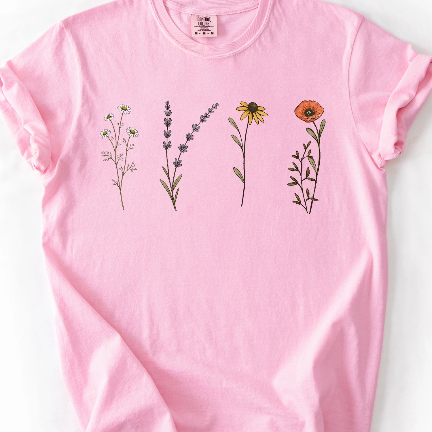 Wildflower Illustration T-shirt