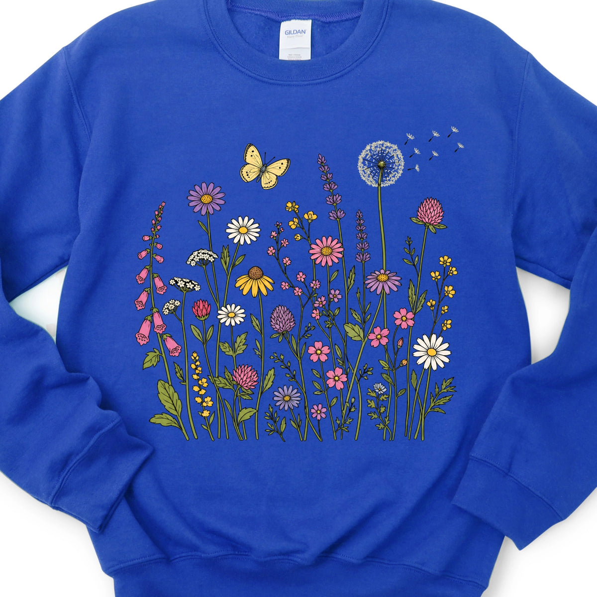 Wildflowers Illustration Sweatshirt