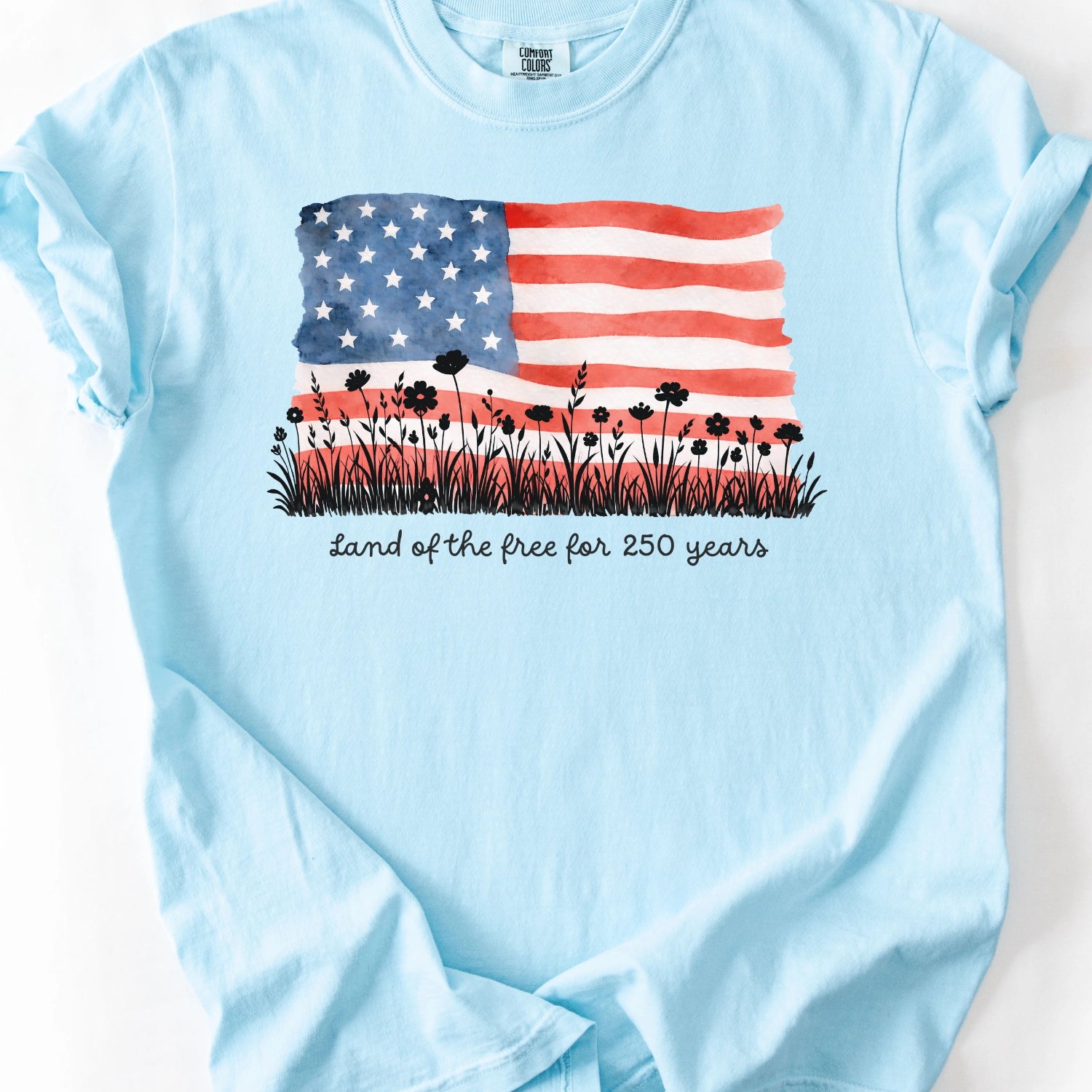 Land Of The Free For 250 Years T-Shirt
