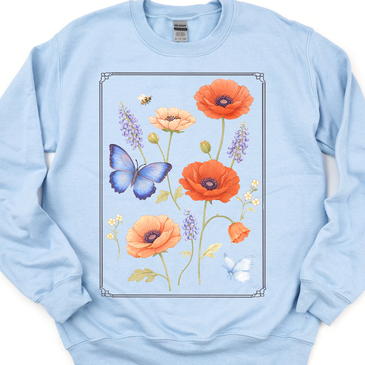 Floral Butterfly Sweatshirt