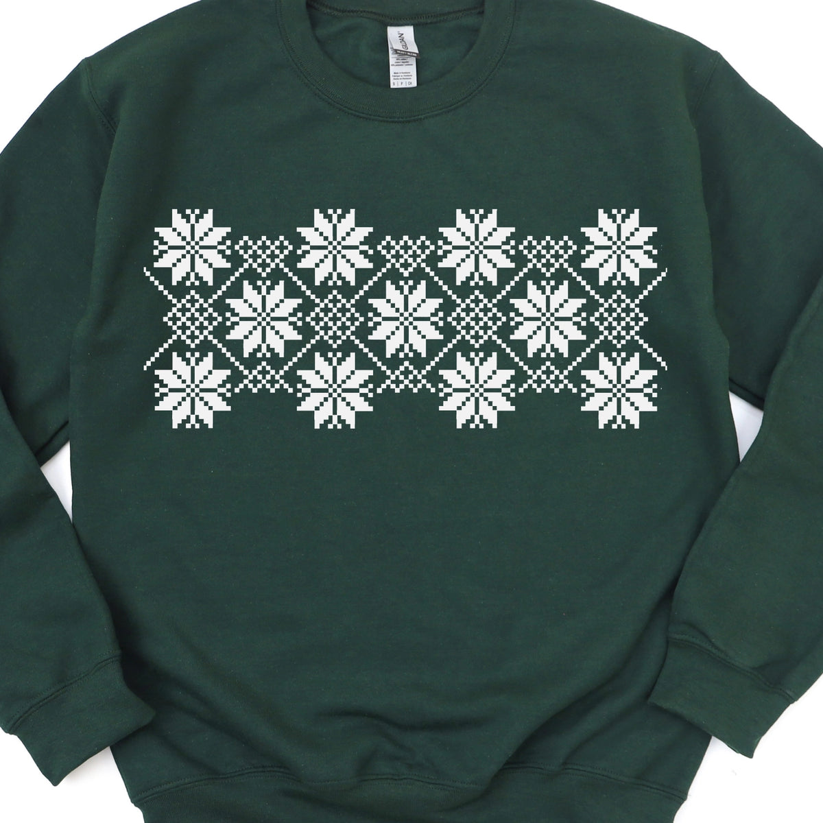 Snowflake Pattern Sweatshirt