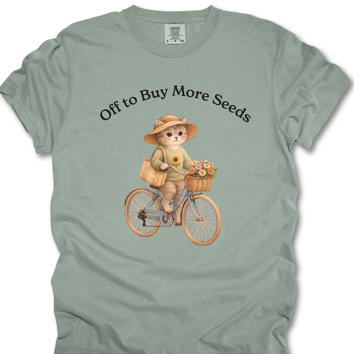 Off To Buy More Seeds Cat T-shirt