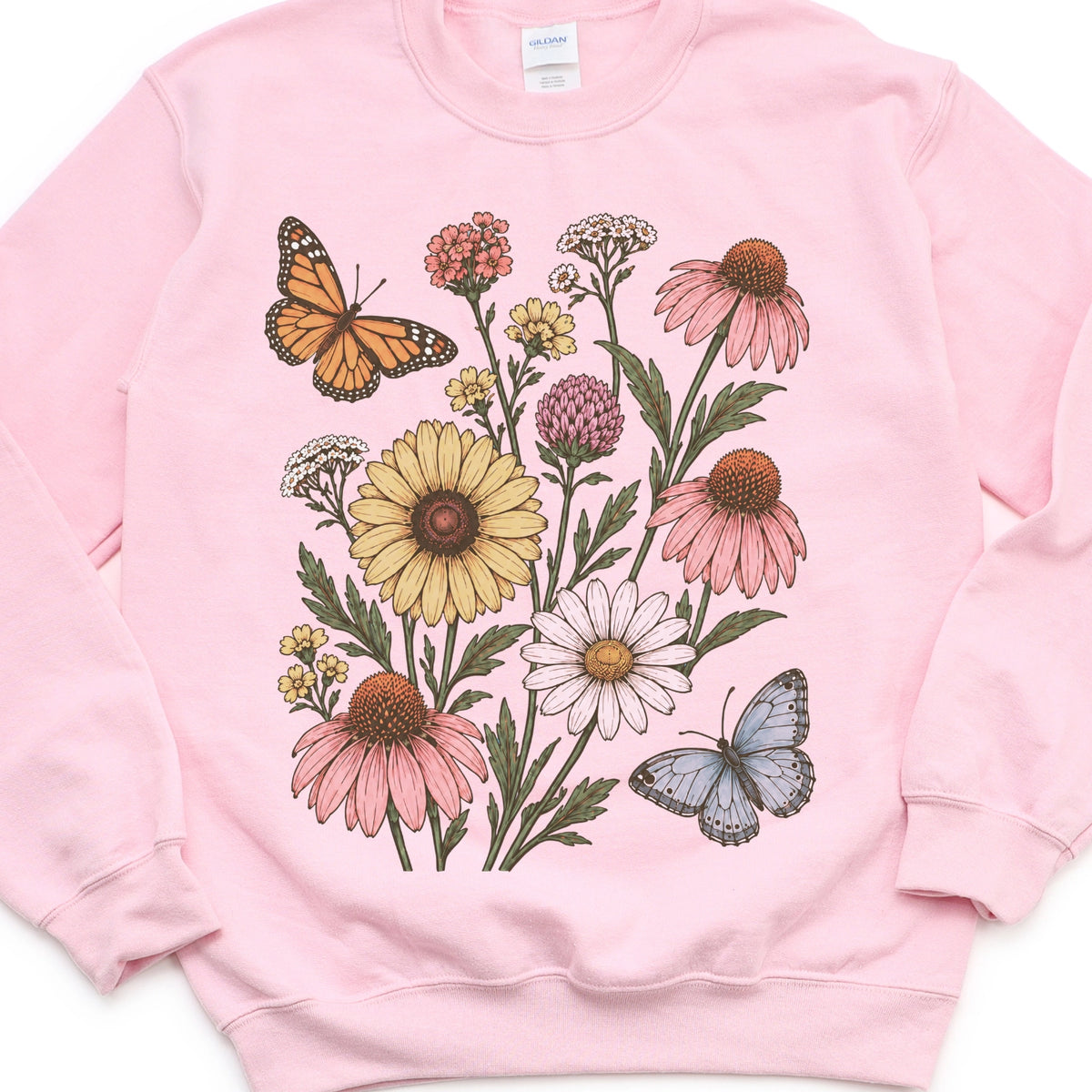 Echinacea Butterfly Garden Sweatshirt