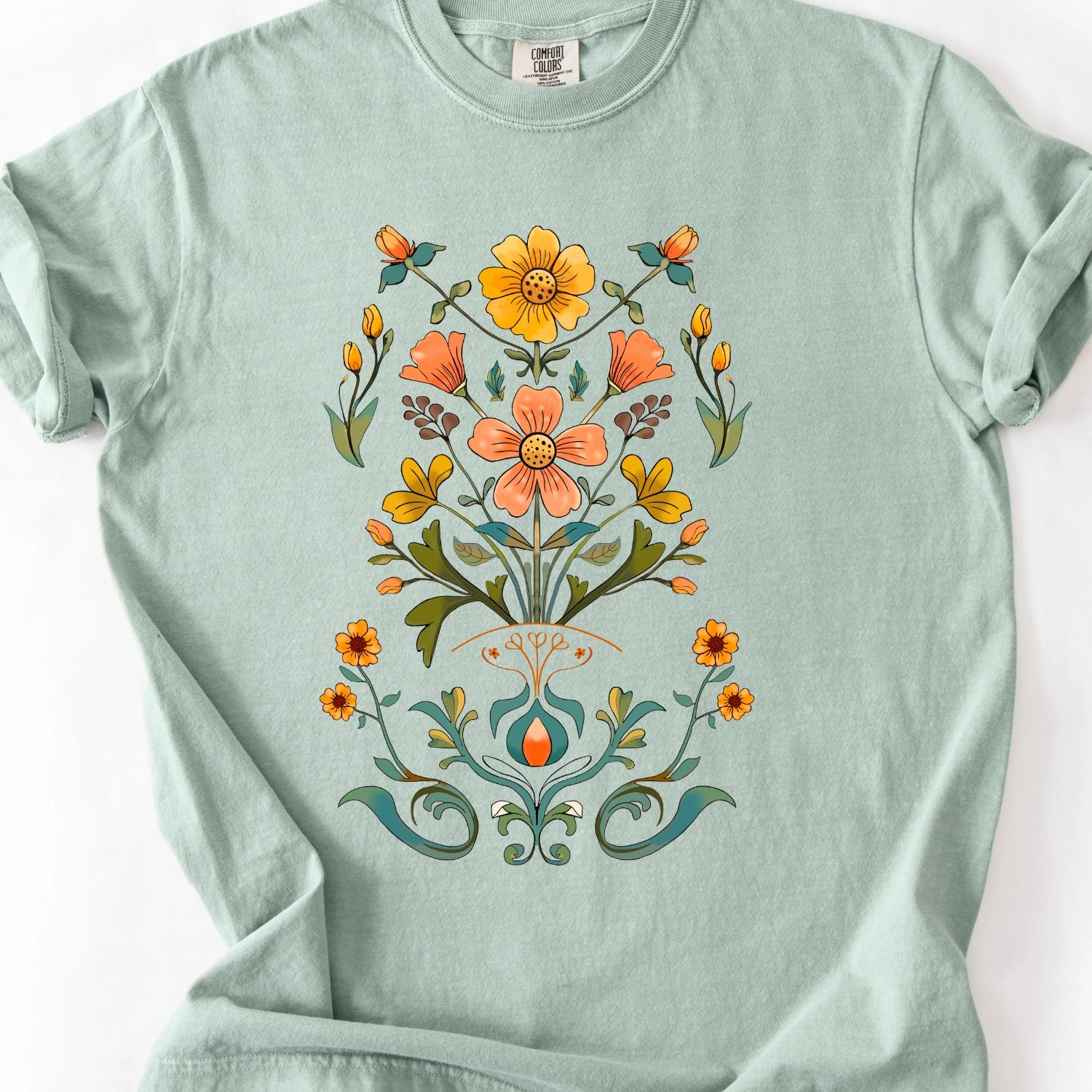 Floral Folk Art T-Shirt