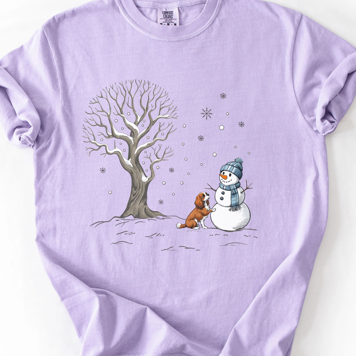Snowman with Dog T-Shirt