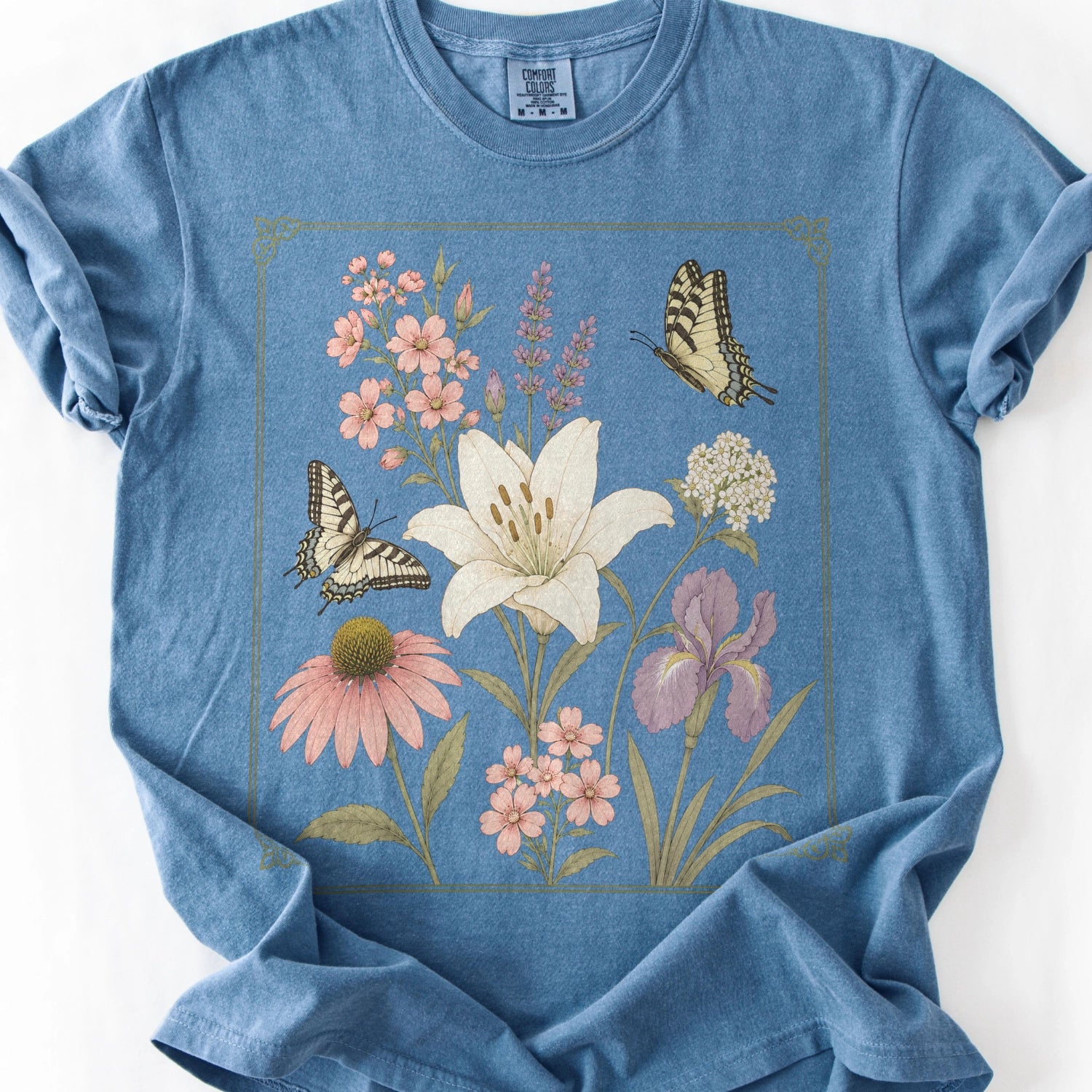 Lily & Swallowtail Garden T-shirt