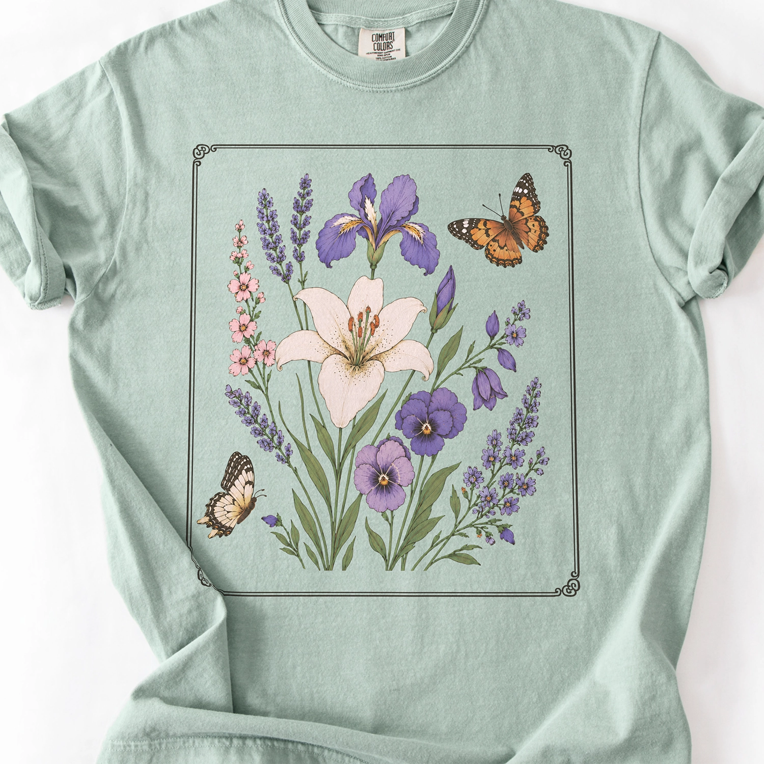 Lily and Iris Floral T-Shirt