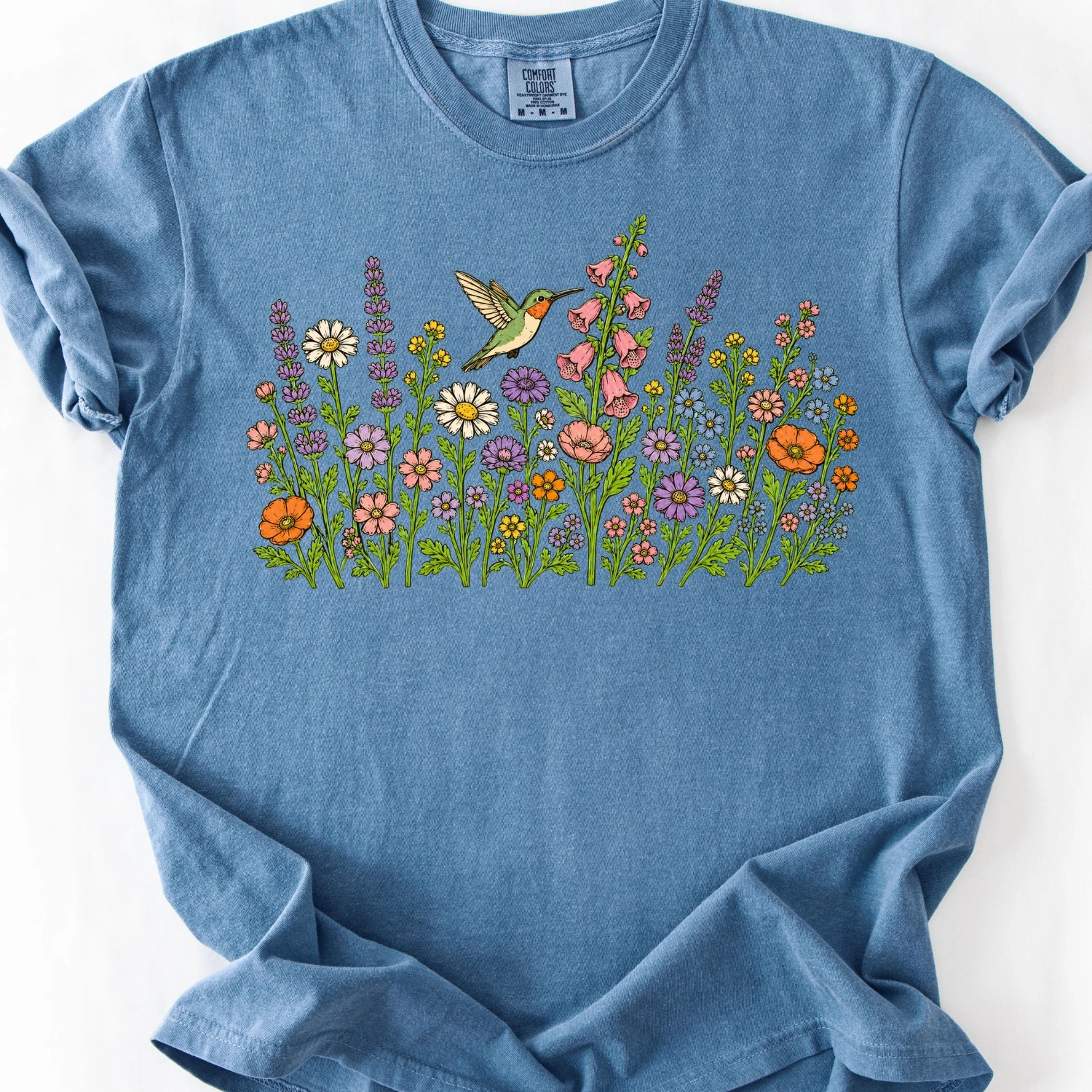 Hummingbirds & Flowers T-Shirt