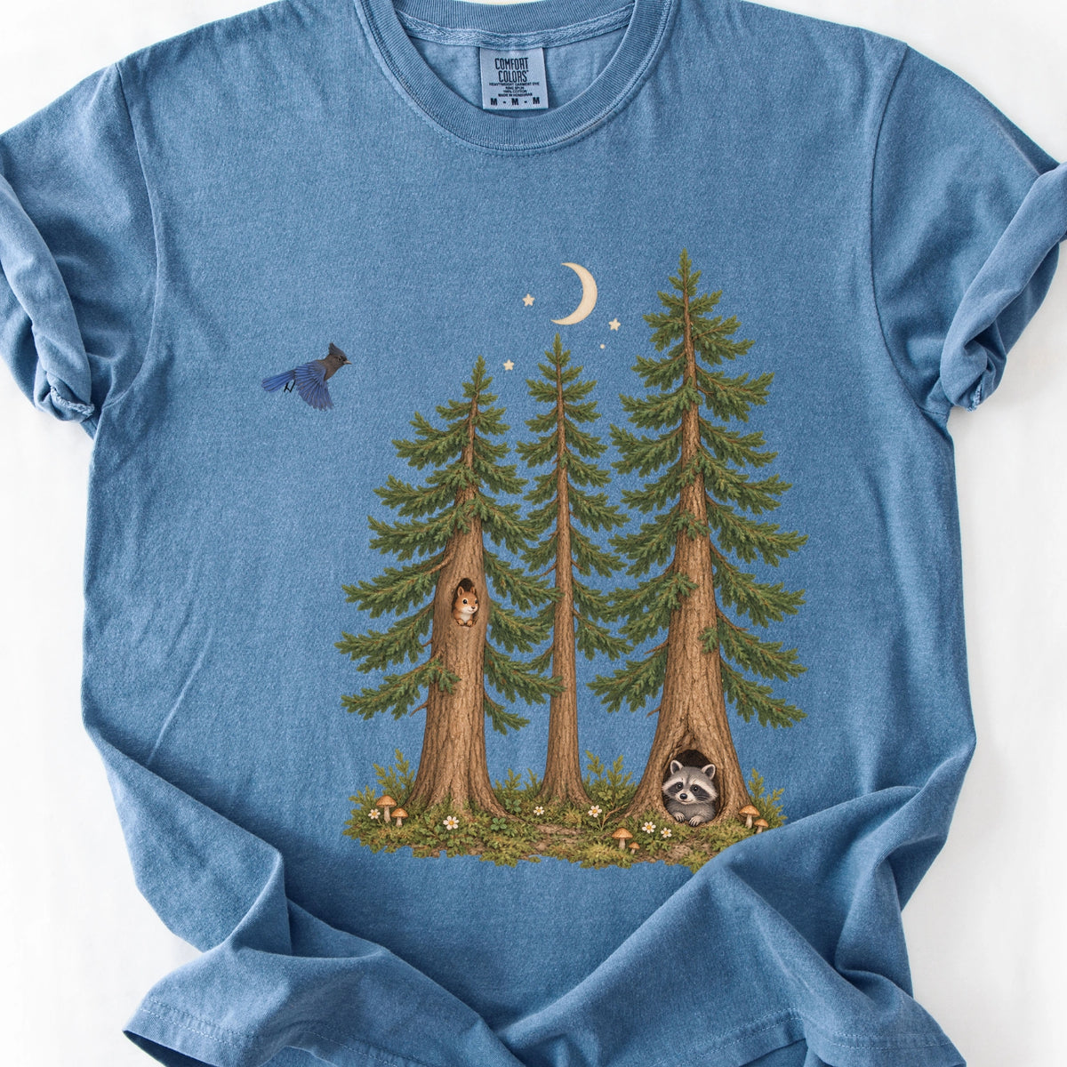 Moonlit Woodland Friends T-Shirt
