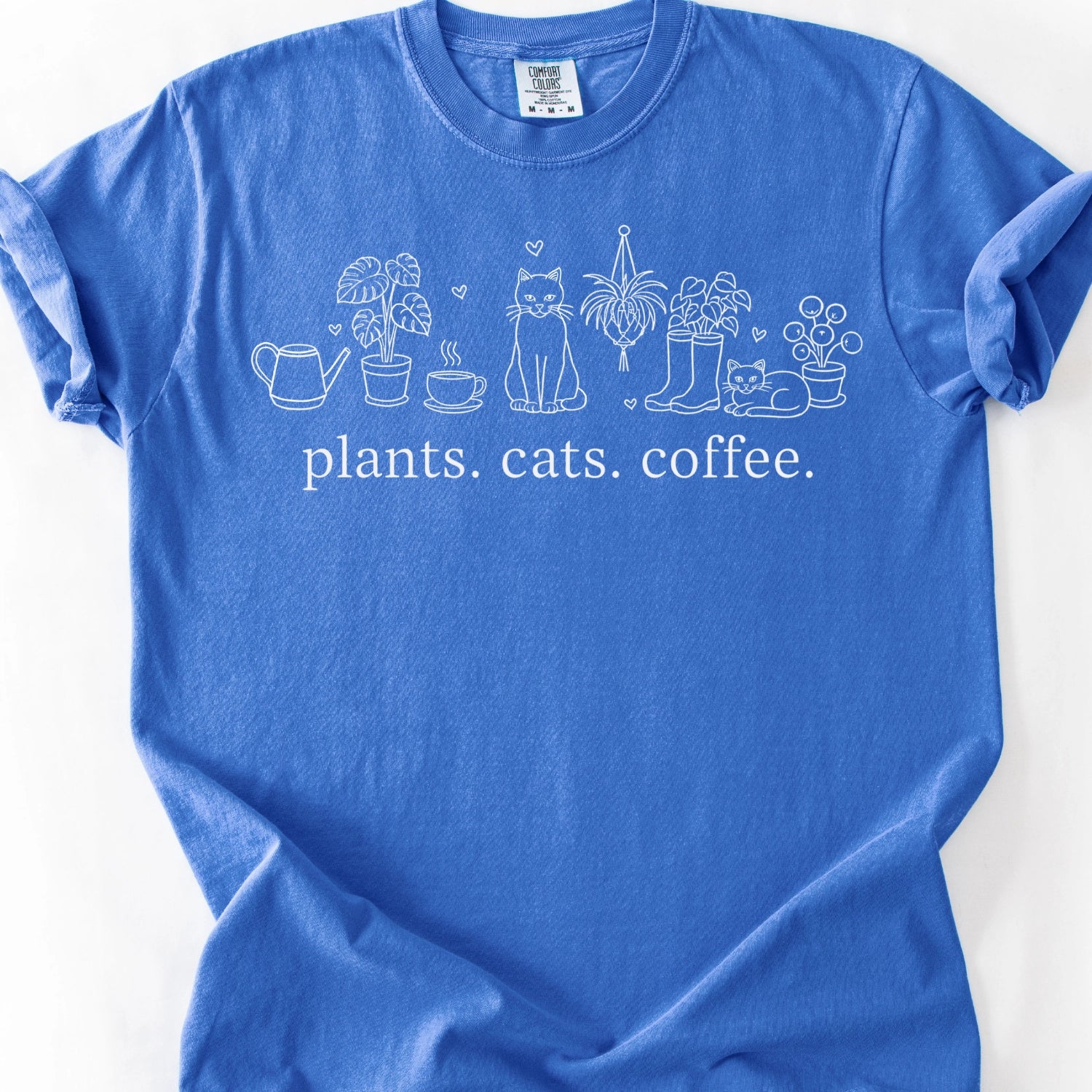 Plants Cats Coffee T-Shirt
