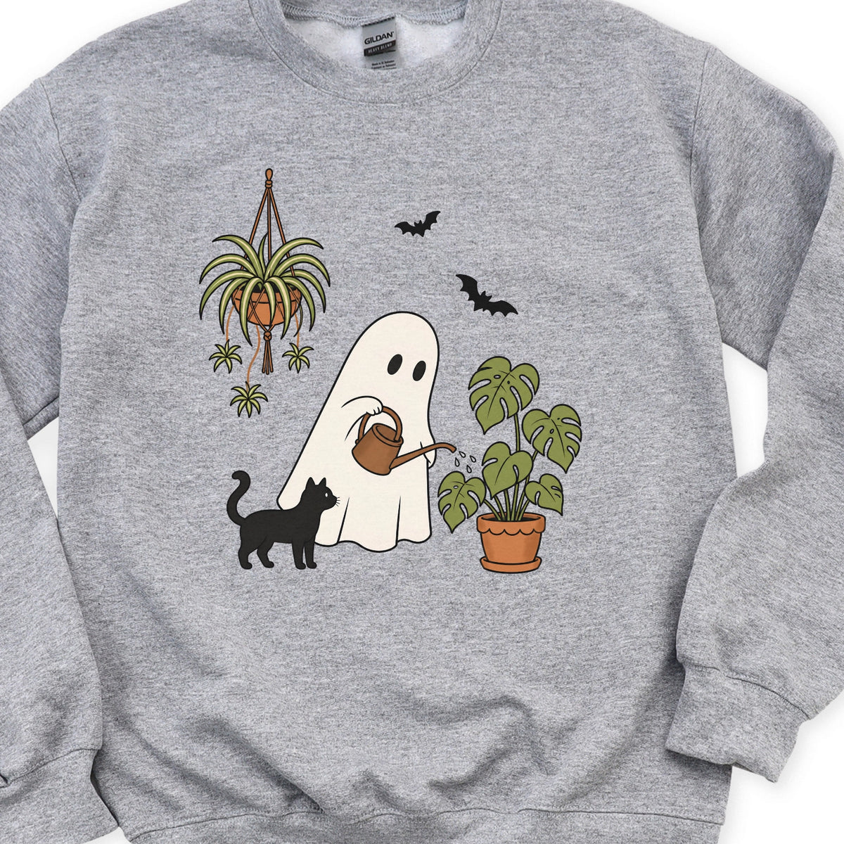Ghost Watering a Houseplant Sweatshirt