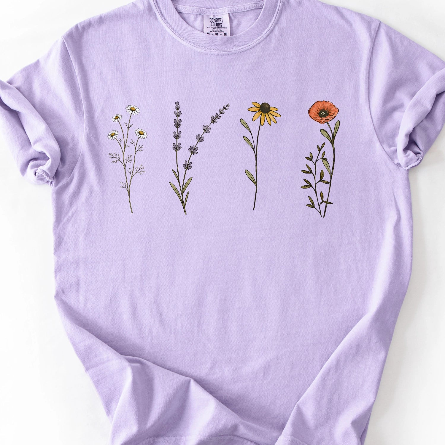 Wildflower Illustration T-shirt