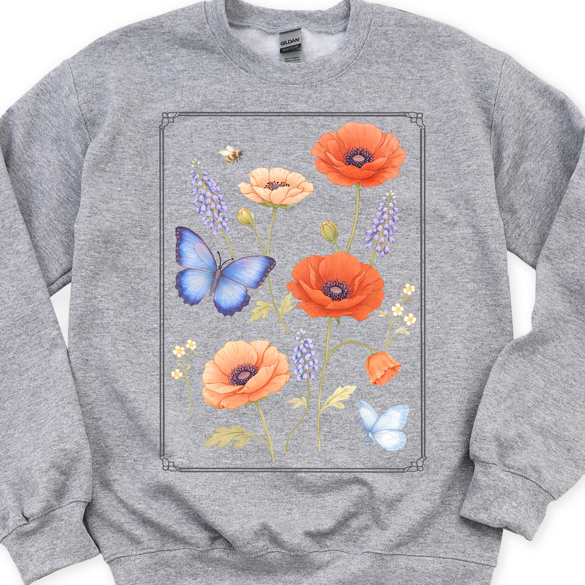 Floral Butterfly Sweatshirt