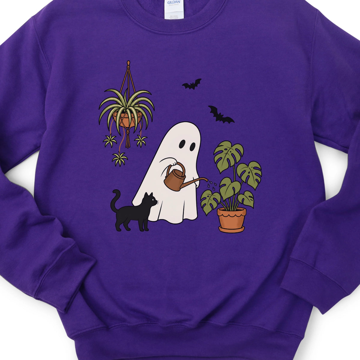 Ghost Watering a Houseplant Sweatshirt