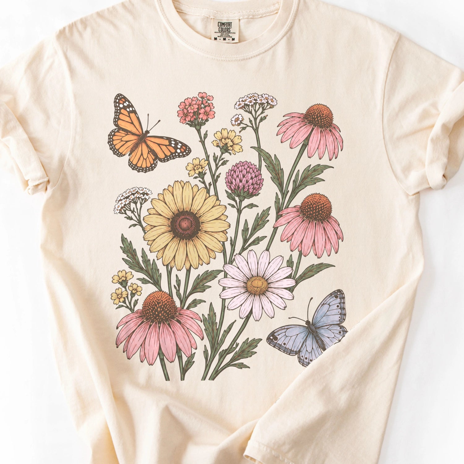 Echinacea Butterfly Garden T-Shirt