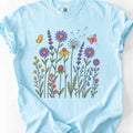 Wildflowers Illustration T-shirt