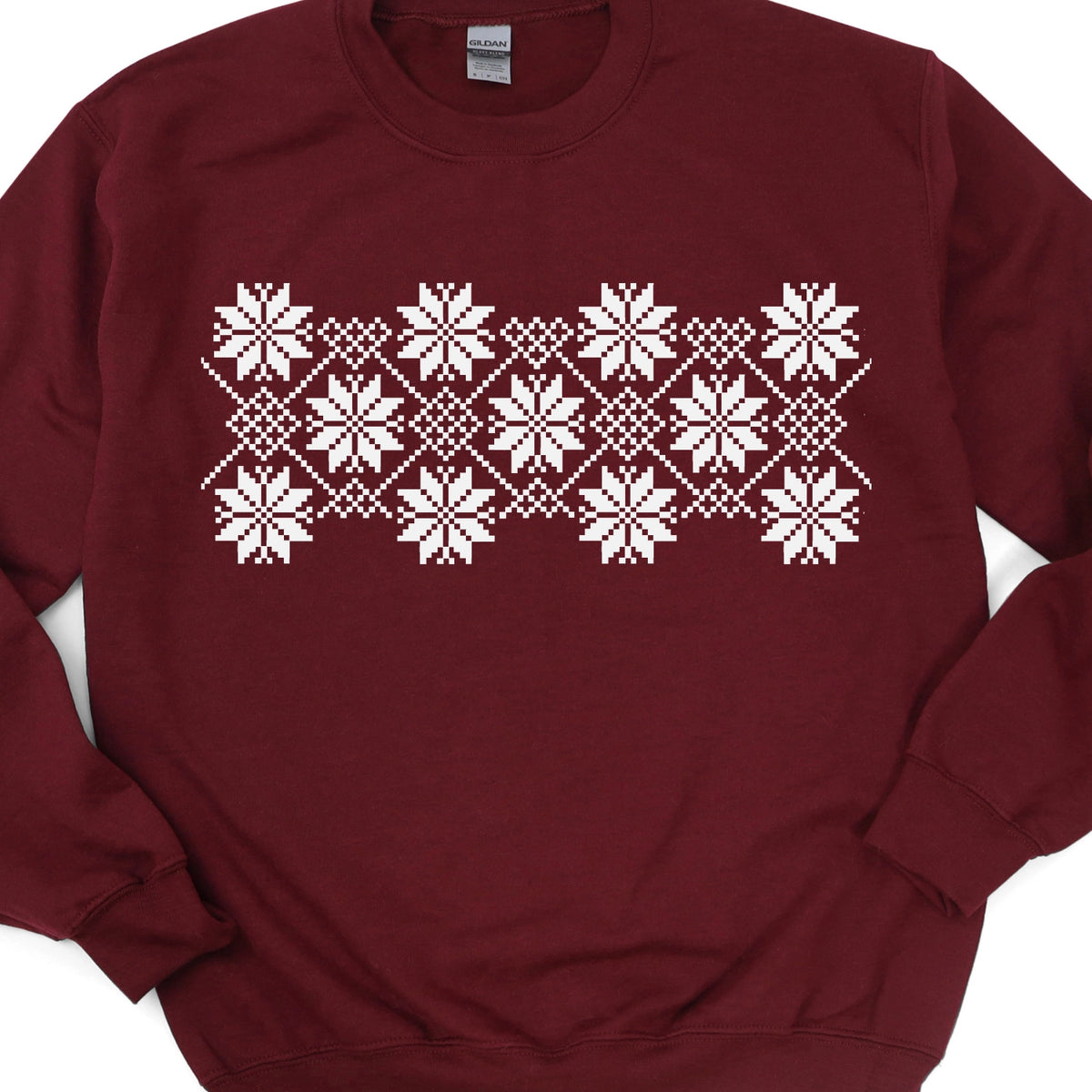 Snowflake Pattern Sweatshirt