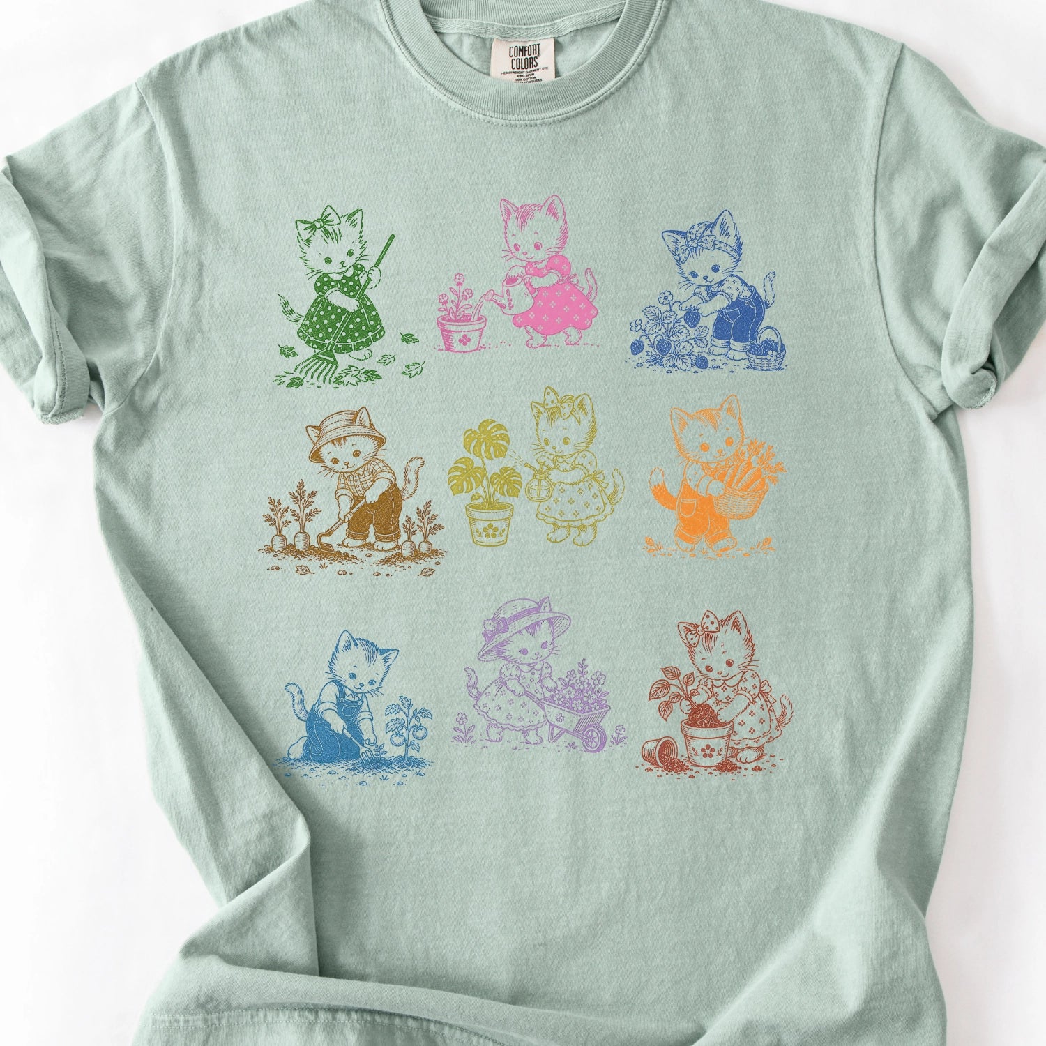 Gardening Cats  T-Shirt