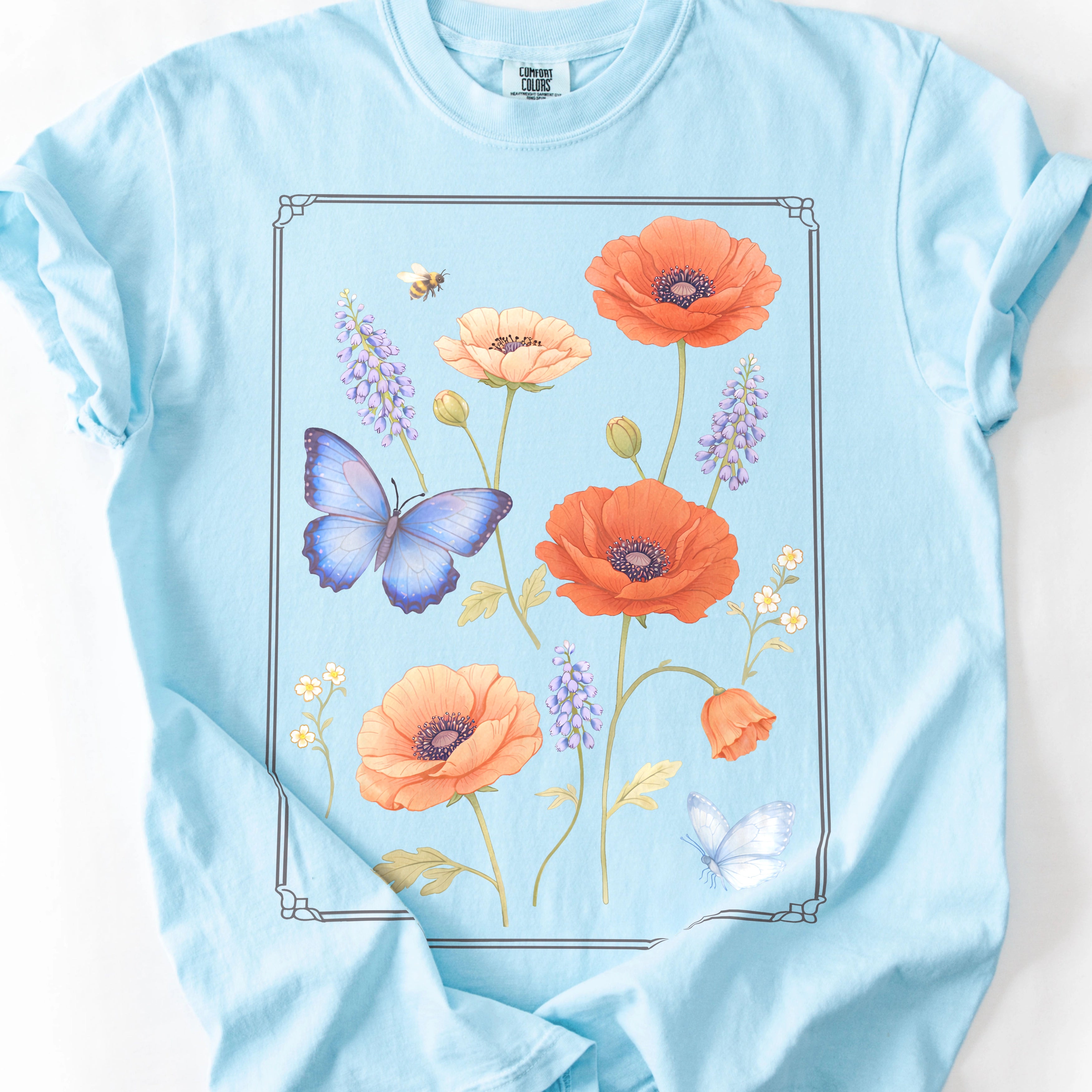 Floral Butterfly T-Shirt